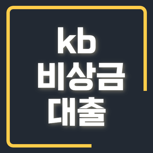 kb 비상금대출