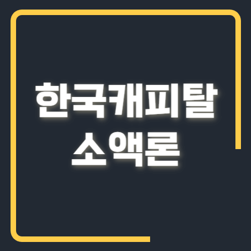 한국캐피탈 소액론